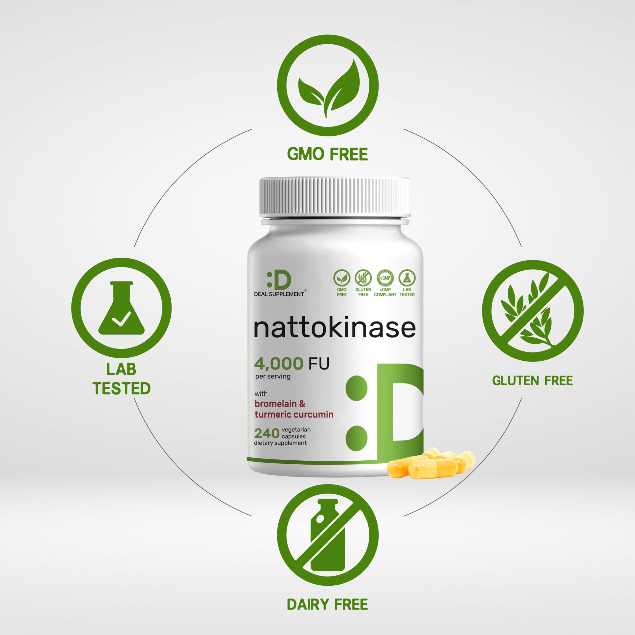 DEAL SUPPLEMENT Bromelain Curcuma: mélange clé pour l'assimilation des nutriments.
