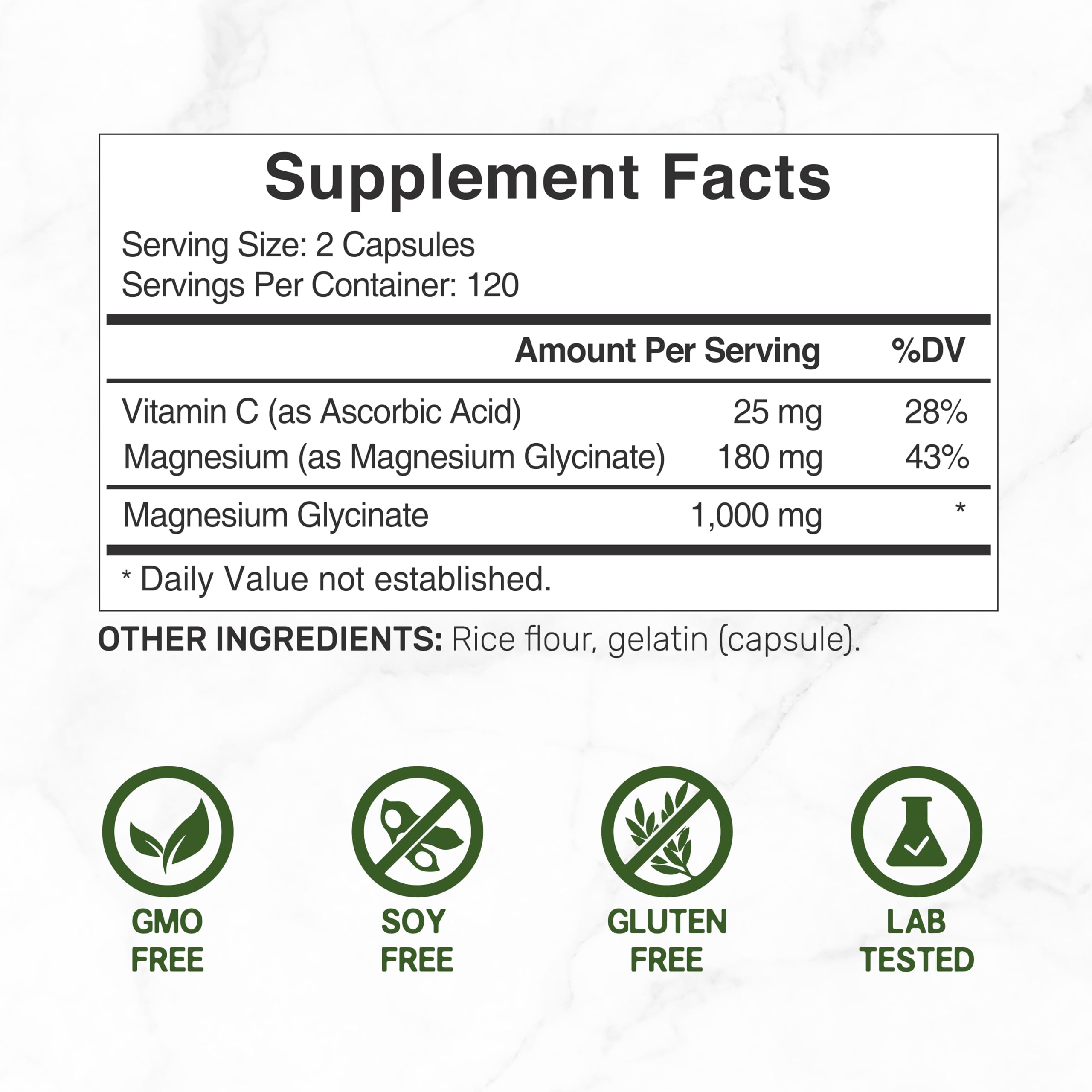 DEAL SUPPLEMENT Magnésium glycinate en capsules, absorption fiable au quotidien.
