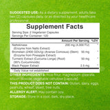 DEAL SUPPLEMENT Nattokinase capsules végétales: utilisation quotidienne facile.