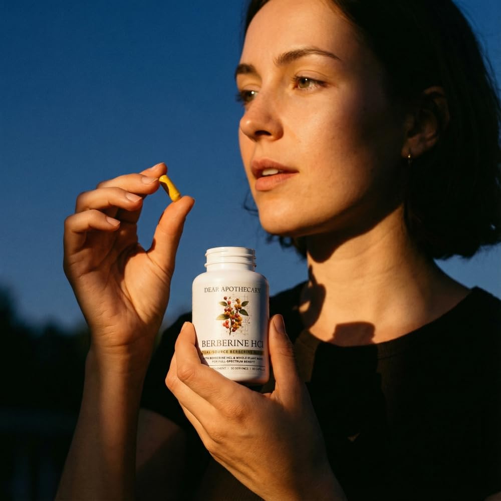 Dear Apothecary Berberine HCl 1200 mg – formule complète avec écorce et racine et HCl