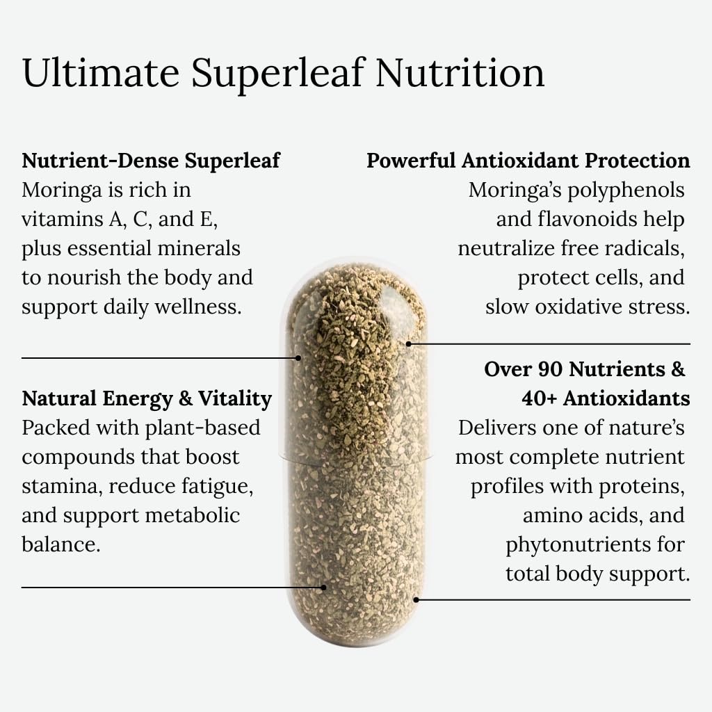Poudre de feuilles purée moringa Dear Apothecary, source naturelle de nutriments.