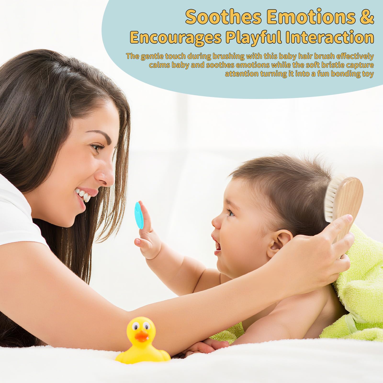 DEBETOOL brosse bebe massage cuir chevelu moments calmes