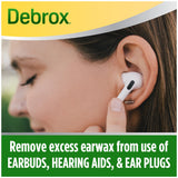 Debrox etapes simples laisser agir 5 à 10 gouttes par oreille.