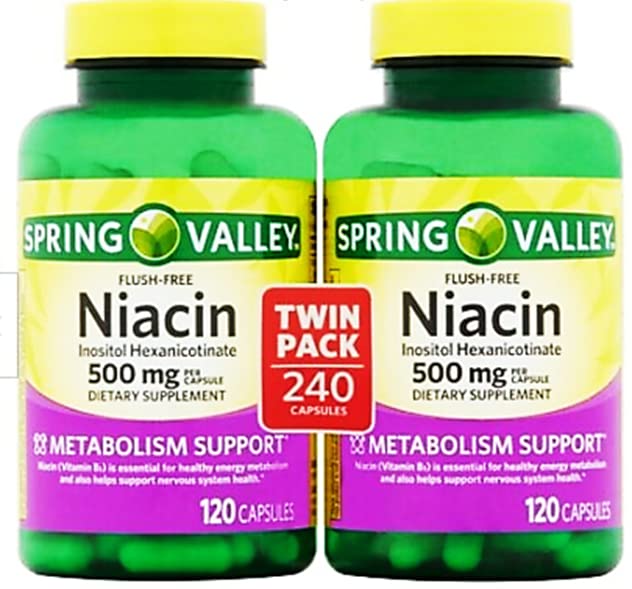 Decatela Niacine sans flush – emballage deux bouteilles pour une utilisation continue.