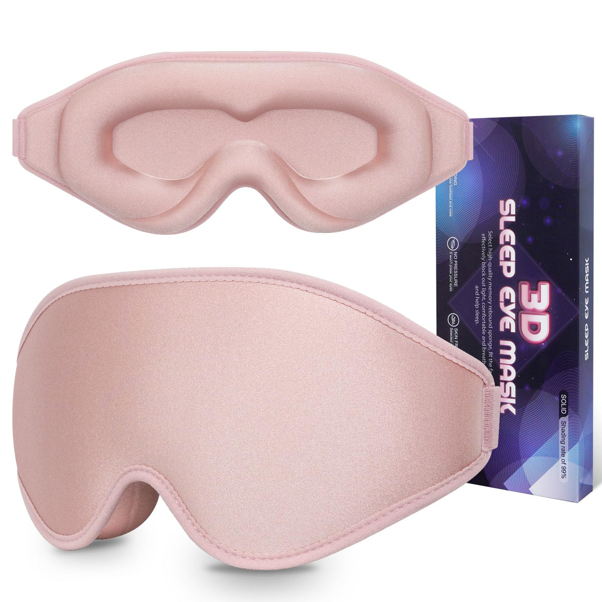 Dec.Metu masque sommeil 3D design confort sans pression sur les yeux