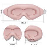 Dec.Metu masque sommeil rose élégant pour voyager ou dormir