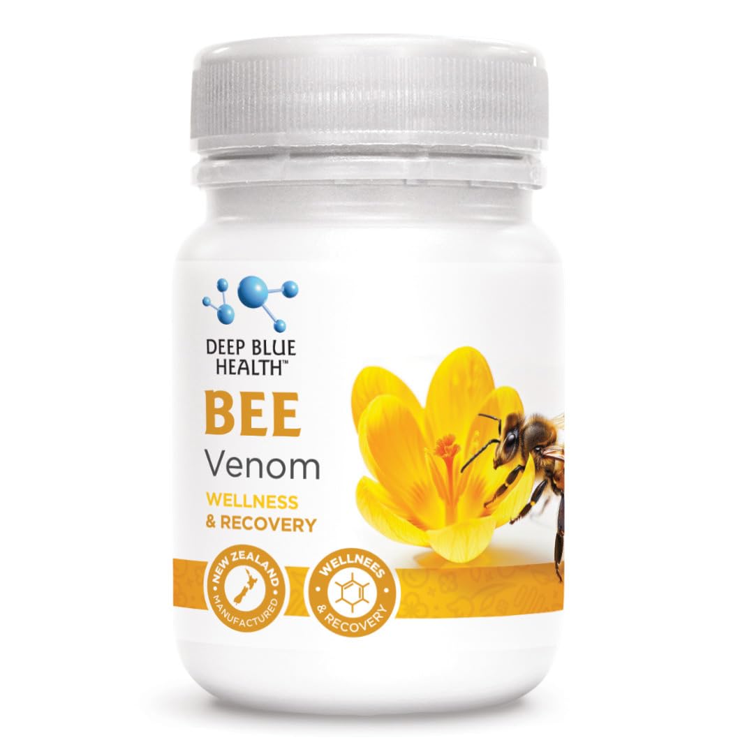 Deep Blue Health – bouteille de venin d’abeille et gélules, soutien potentiel des articulations.