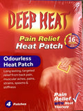 Deep Heat Patch: emballage extérieur prêt à l’emploi pour douleurs musculaires