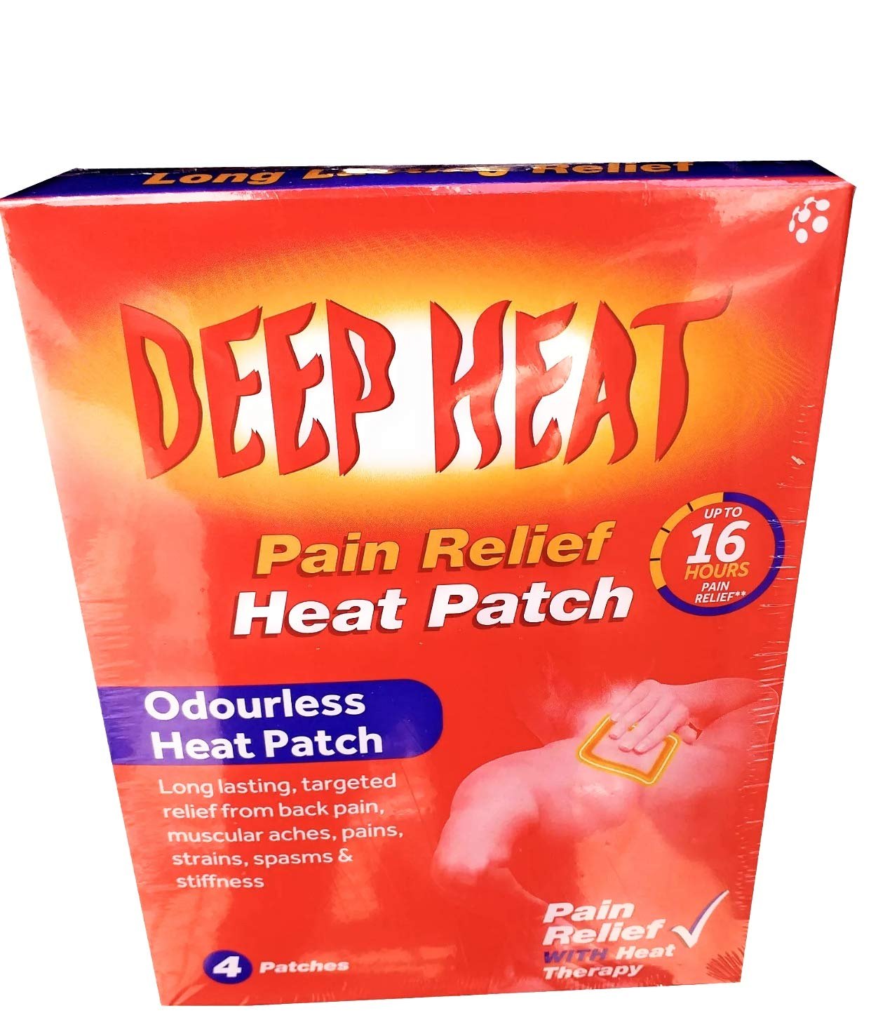 Deep Heat Patch: zone d’application sur le dos après effort