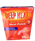 Deep Heat Patch: zone d’application sur le dos après effort