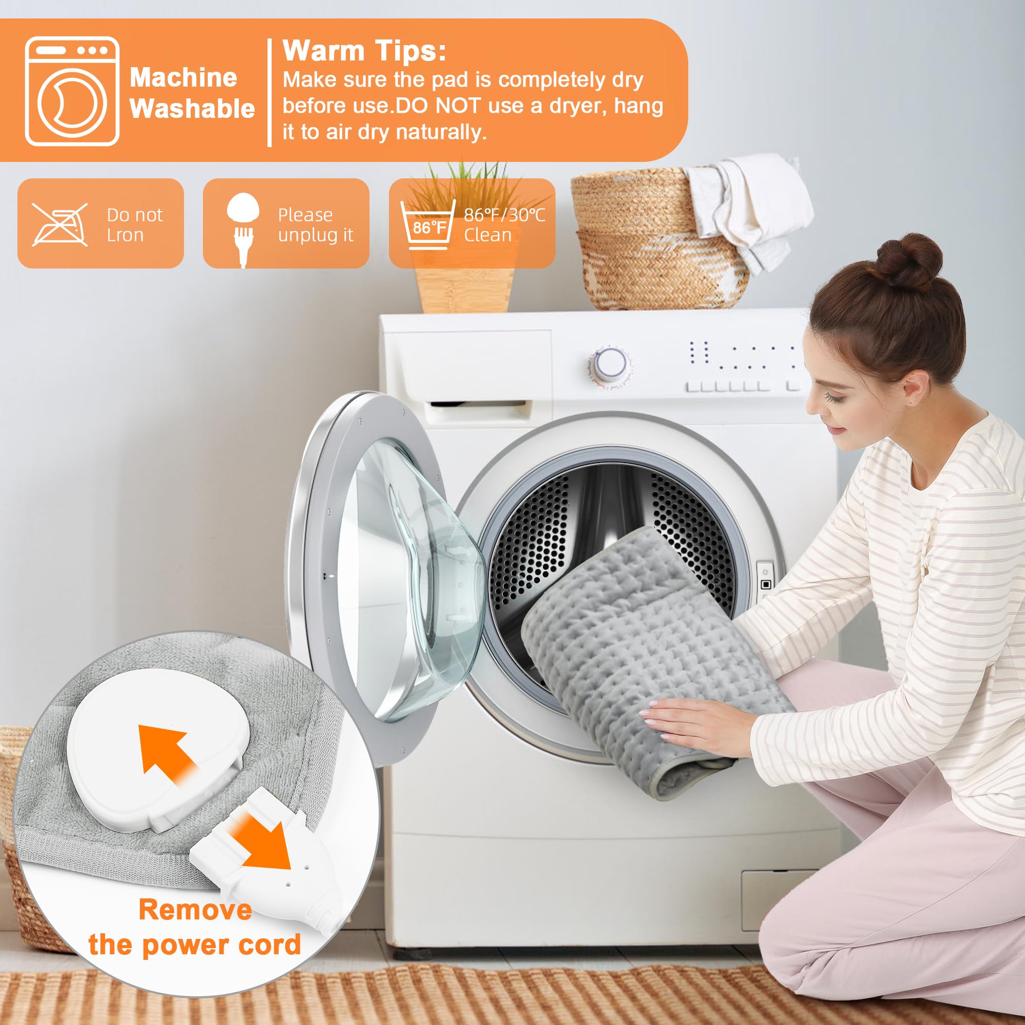Deepsoon Chauffe Pad taille 33x17 pouces sur canapé.