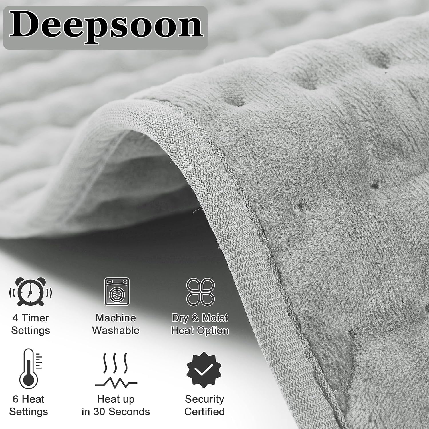Deepsoon Chauffe-Pad lavage en machine pour entretien facile