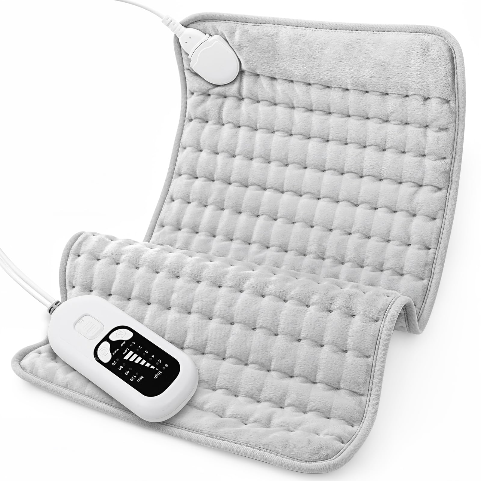 Deepsoon coussin chauffant dos, chaleur enveloppante pour soulager les tensions dorsales.