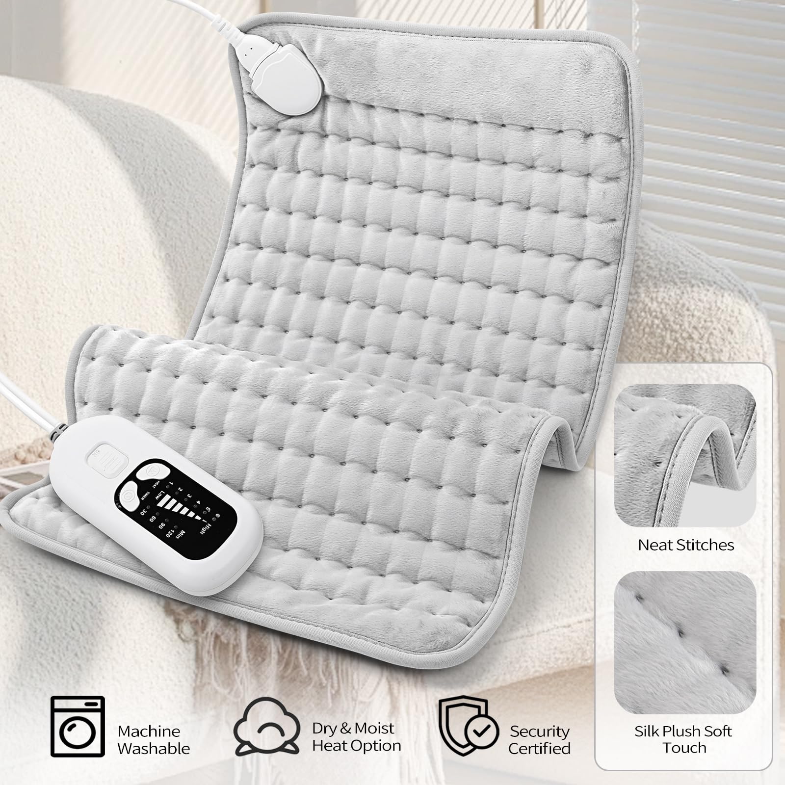 Deepsoon coussin chauffant jambes, chaleur apaisante pour les muscles des jambes.