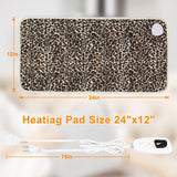 Deepsoon tapis chauffant cordon 75 cm, liberté de positionnement sur le canapé.