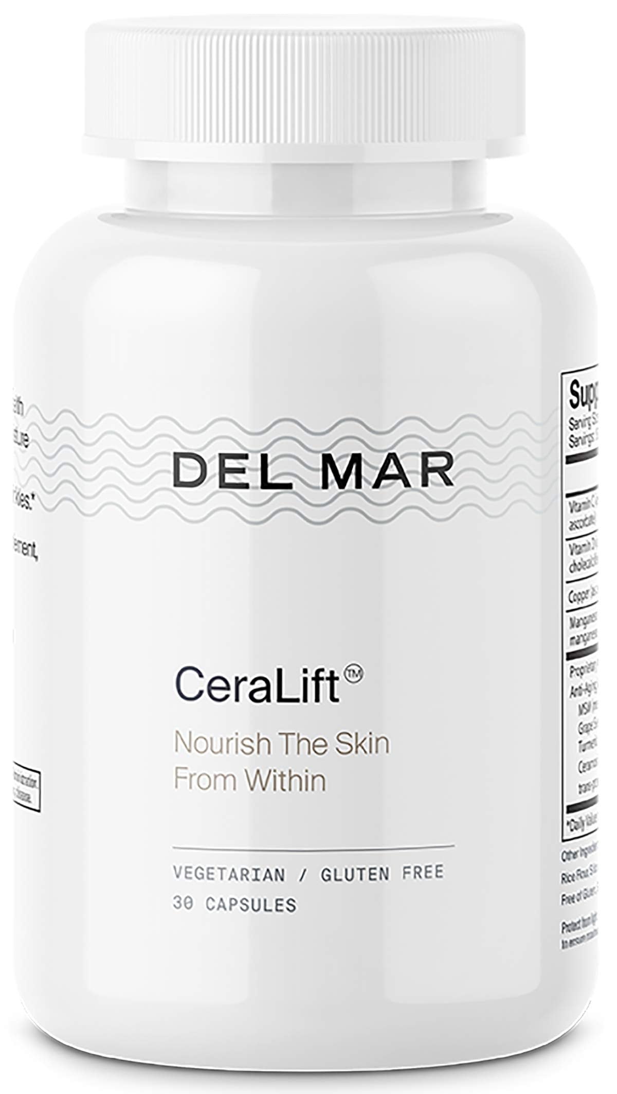 Del Mar Laboratories CeraLift — bouteille prête pour une routine hydratante.