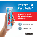 Pommade hydrocortisone 1% De La Cruz application ciblée pour irritation cutanée