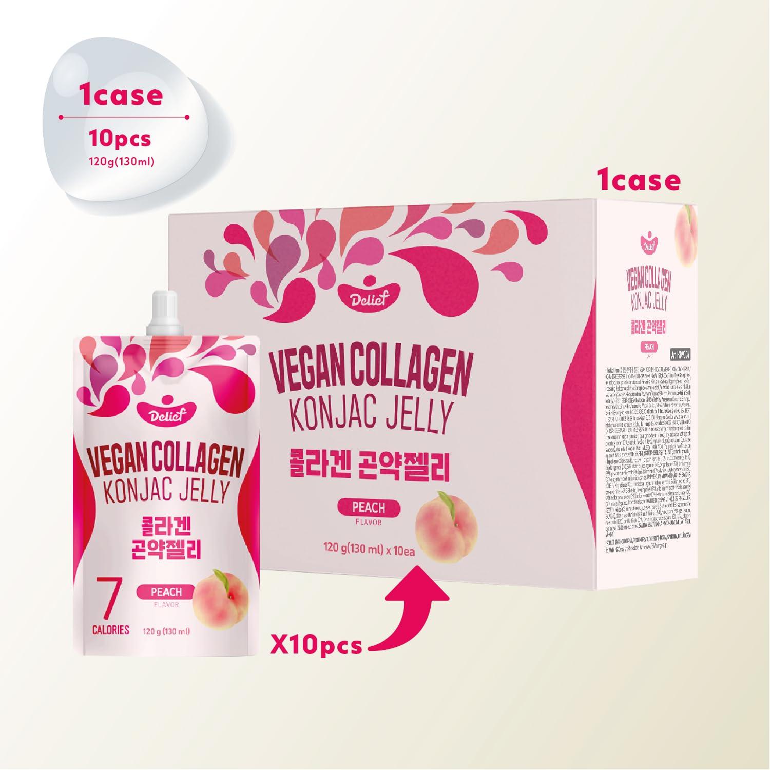 Delief Konjac Jelly Pêche — arômes fruités authentiques et frais.