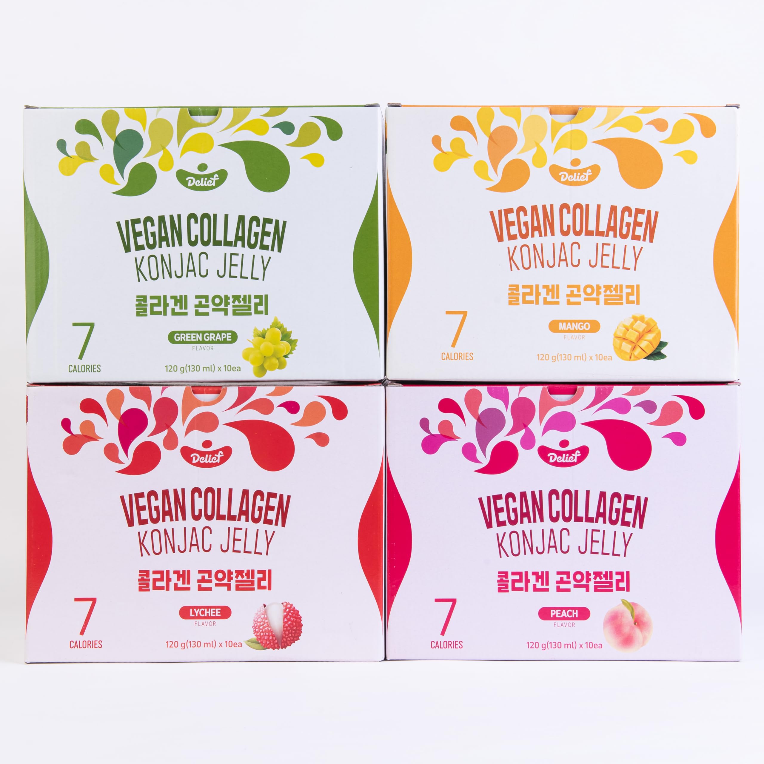 Delief Konjac Jelly Pêche — sans gluten et goût fruité.