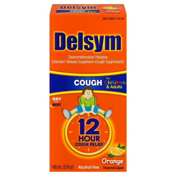 Delsym Orange – scène d'utilisation jour et nuit, solution pratique.