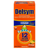 Delsym Orange – scène d'utilisation jour et nuit, solution pratique.
