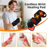 DeMoce pad chauffant sans fil poignet - bouton chaleur, réglage facile pour chaleur adaptée.
