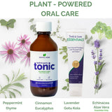 Dental Herb Company Tonique Dent-Gums – emballage clair présentant une routine naturelle.
