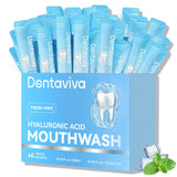 Boîte dentaviva avec paquets voyage, pratique pour l'hygiène en déplacement.