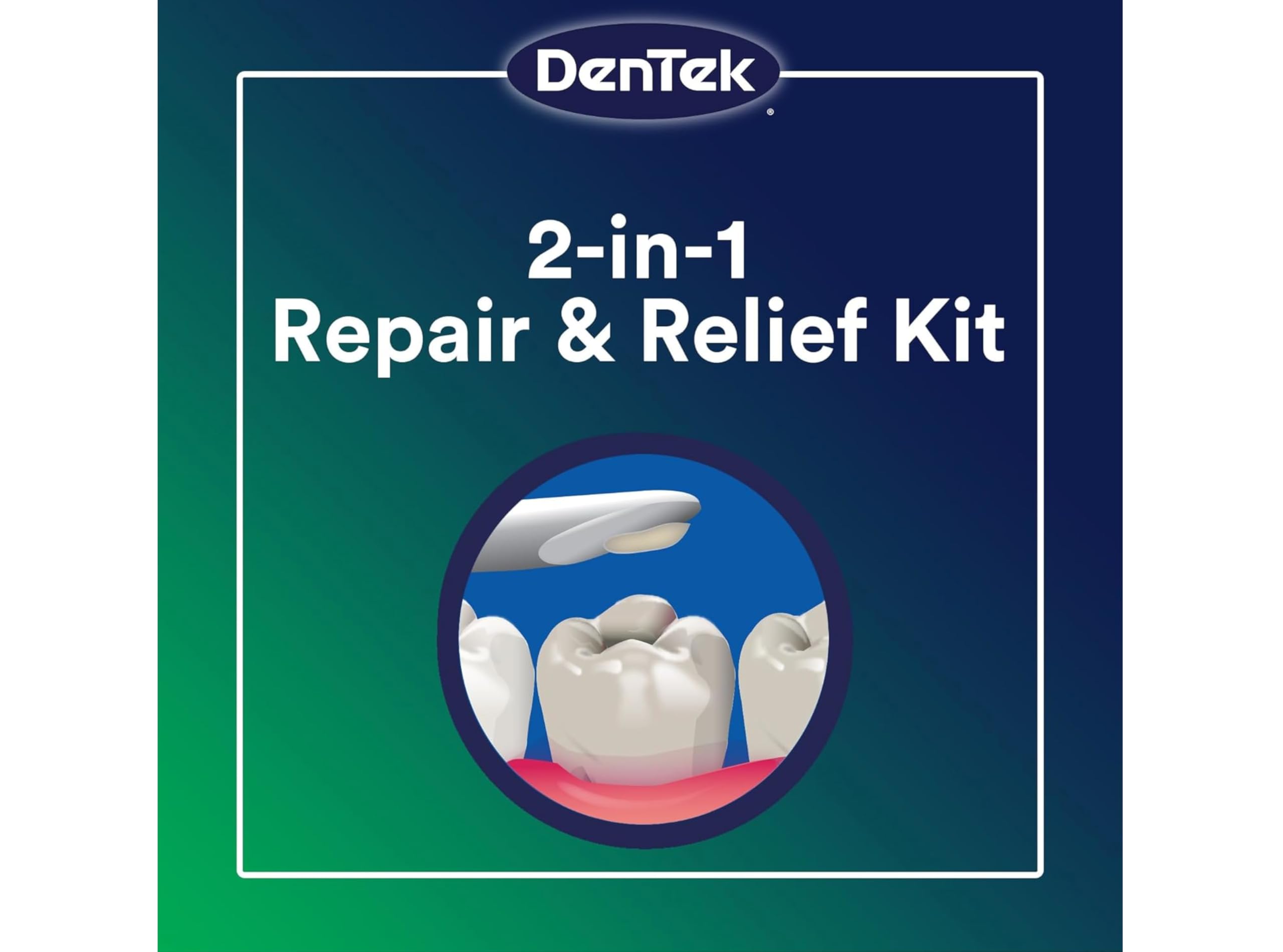 DenTek Temparin appliqueur sans bavure — application propre en une étape.