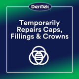 Réparations temporaires visibles avec Temparin Max: protection dentaire légère.