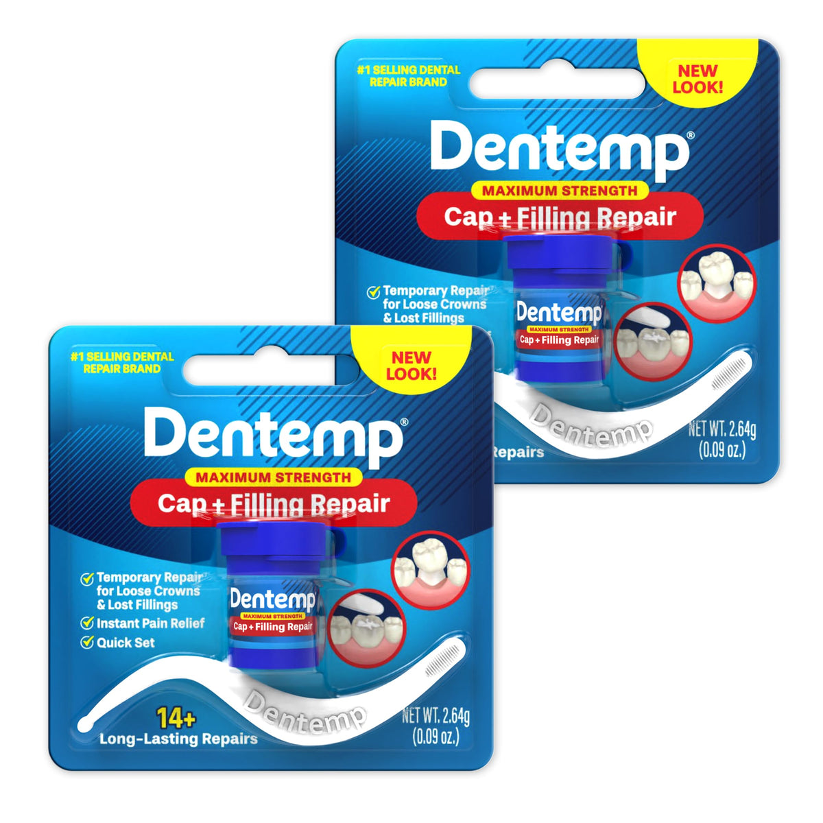 Dentemp remplacement couronne desserrée pour soulagement rapide.