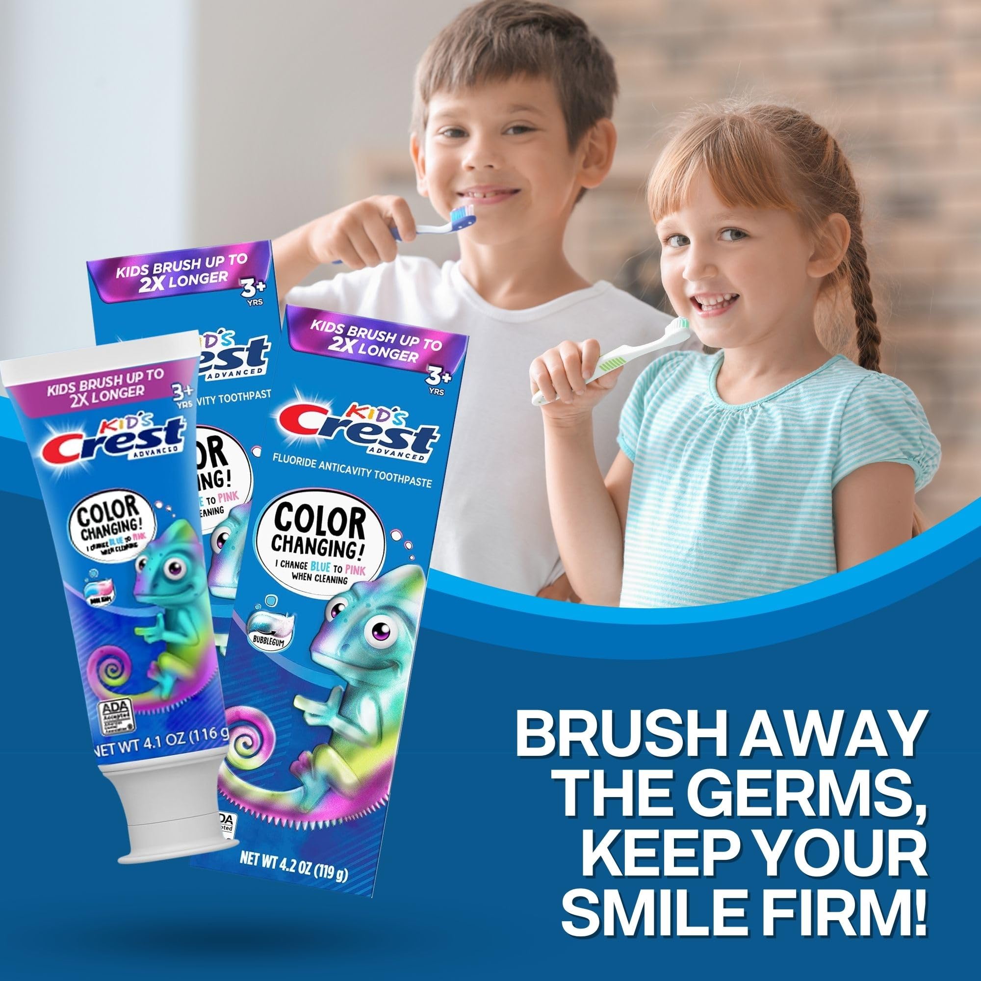 Goût sucré du dentifrice Crest Kids et perception ludique.