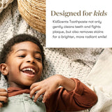 Dentifrice enfant KidScents Slique, tube 4oz, nettoyage doux et prévention des taches.
