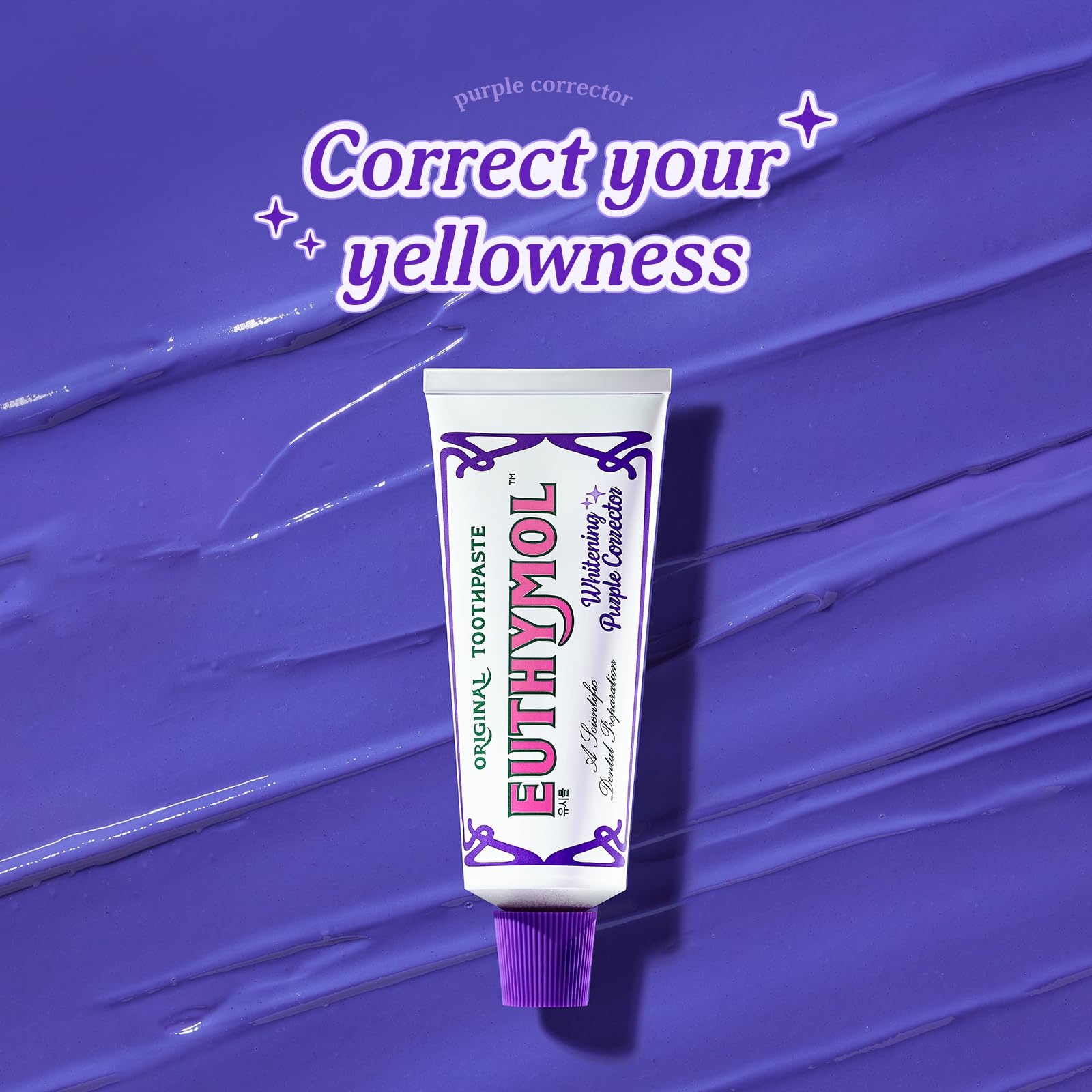 Le dentifrice Euthymol offre une fraîcheur menthe longue durée après le brossage.