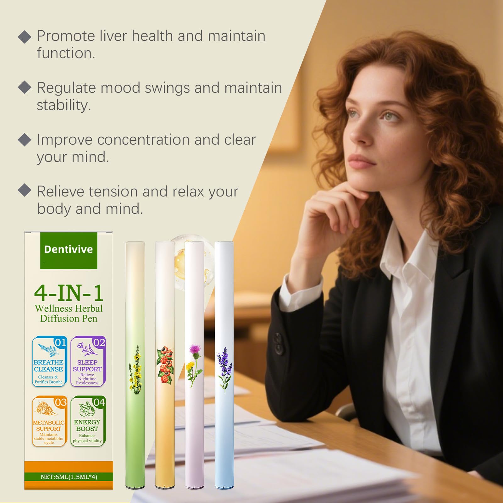 Dentivive contenant compact portable pour l’avoir sur soi.