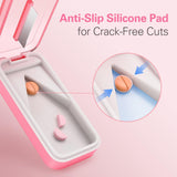 Depad Coupe-Pilules avec pad silicone amovible pour meilleure adhérence.