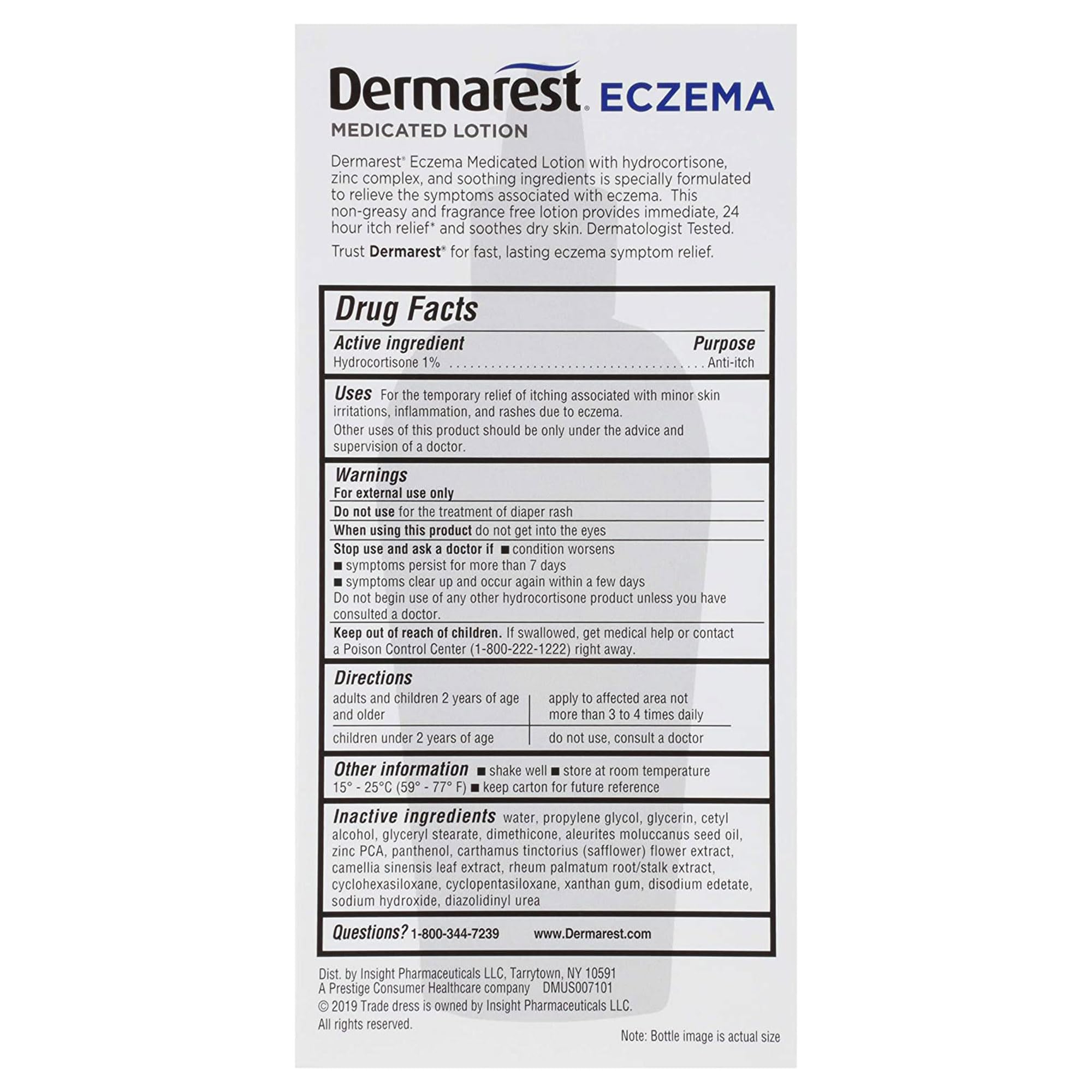 Dermarest lotion eczéma – Utilisation quotidienne sans parfum pour peaux sensibles.