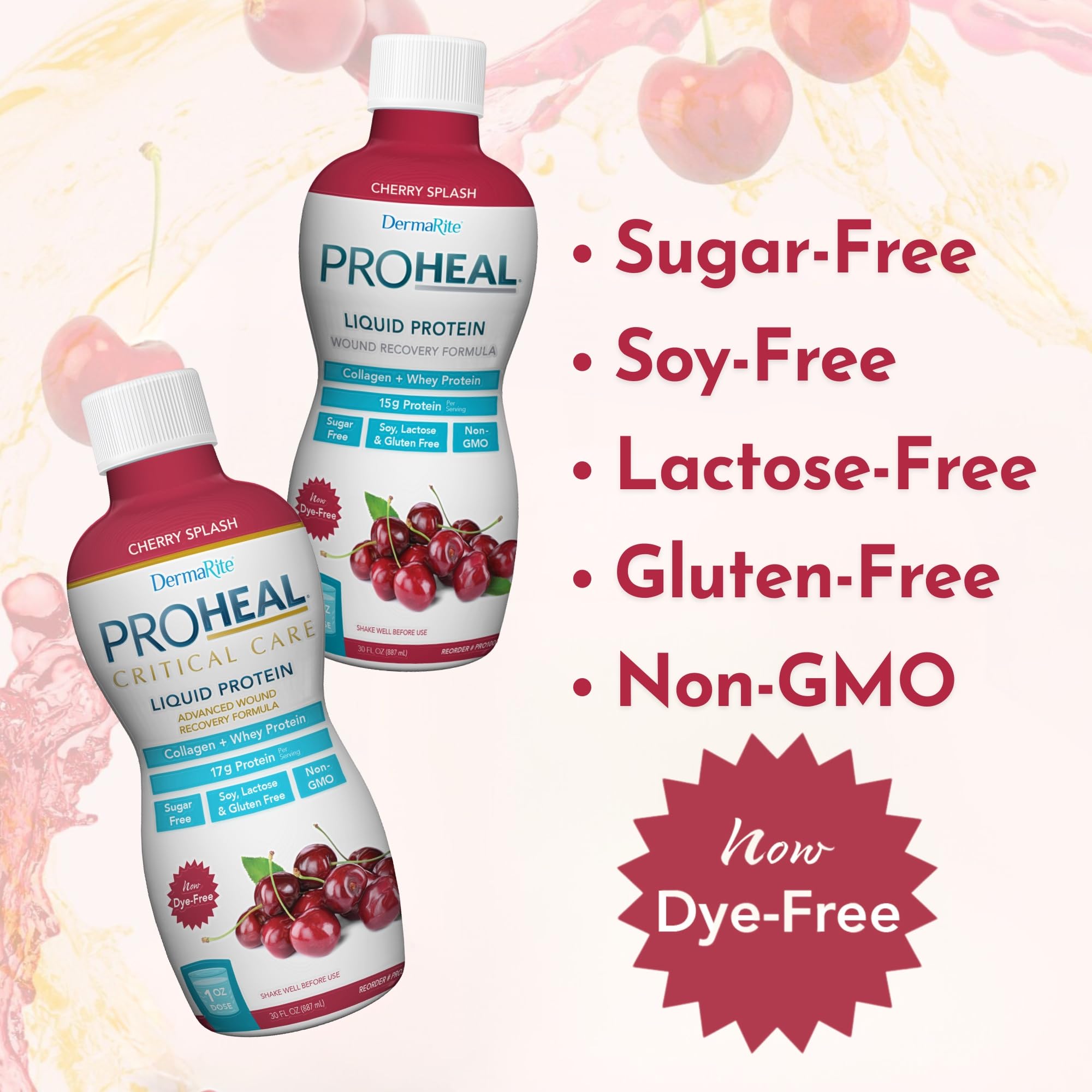 ProHeal protéine liquide, dose quotidienne de 100 calories et nutriments