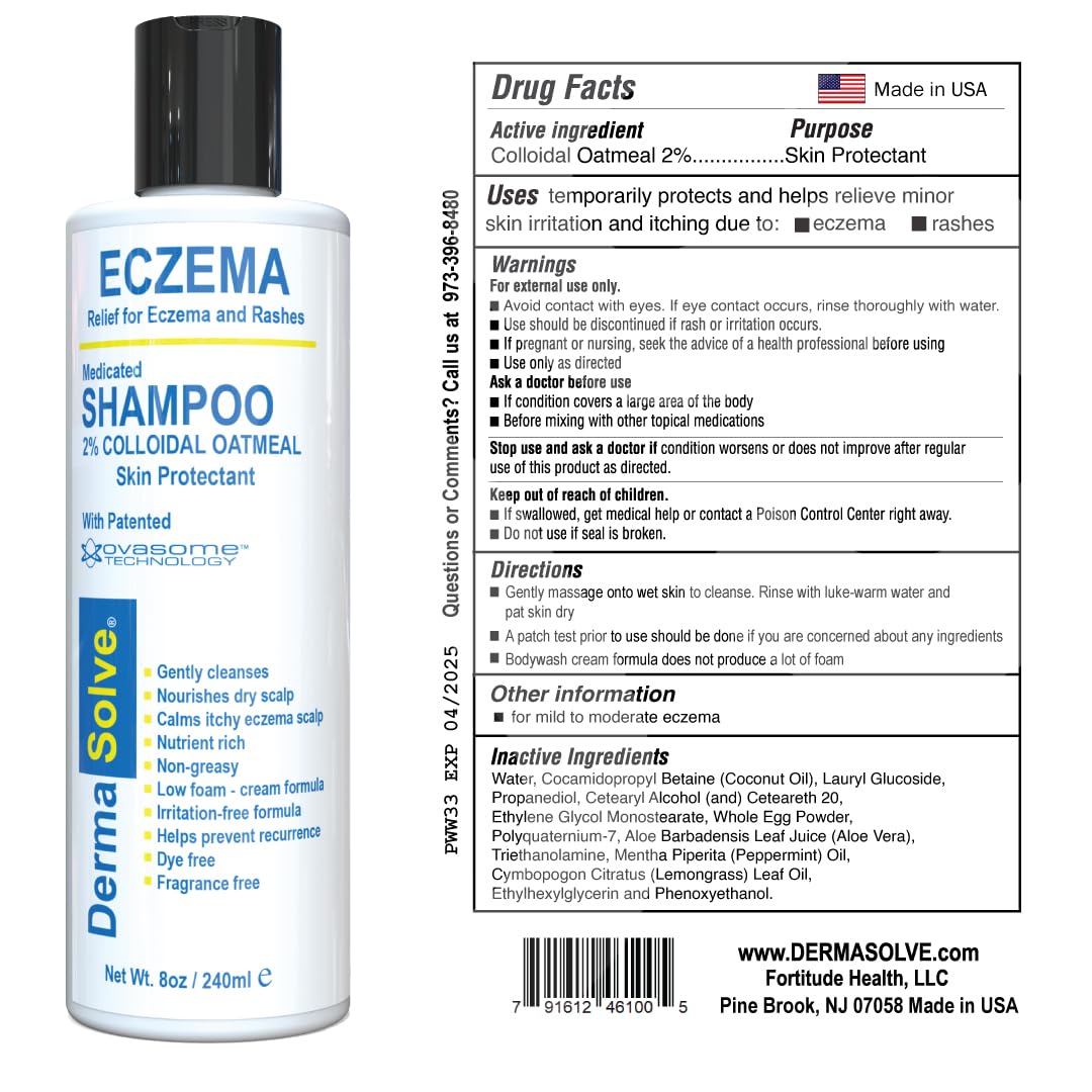 Dermasolve Conditionneur Eczéma – flacon apaisant et démêlage facilité