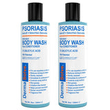 Dermasolve lav age corps psoriasis Bouteille apaisante pour peau sèche.