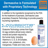 Dermasolve lavage-corps psoriasis Emballage pratique pour la routine quotidienne.