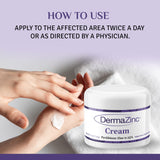 DermaZinc pour le corps, soin doux apaise les zones sensibles et maintient l'hydratation.