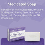 DermaZinc Therapy Soap ingrédients naturels avoine olive et beurres nourrissants.