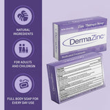 DermaZinc Therapy Soap barre lavant visage et corps en douceur.