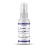 DermaZinc Thérapie : bouteille pulvérisateur, soin ciblé pour peau et cuir chevelu.