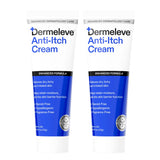 Crème Dermeleve anti-démangeaisons dans un pot de 4 oz, soulagement potentiel rapide.
