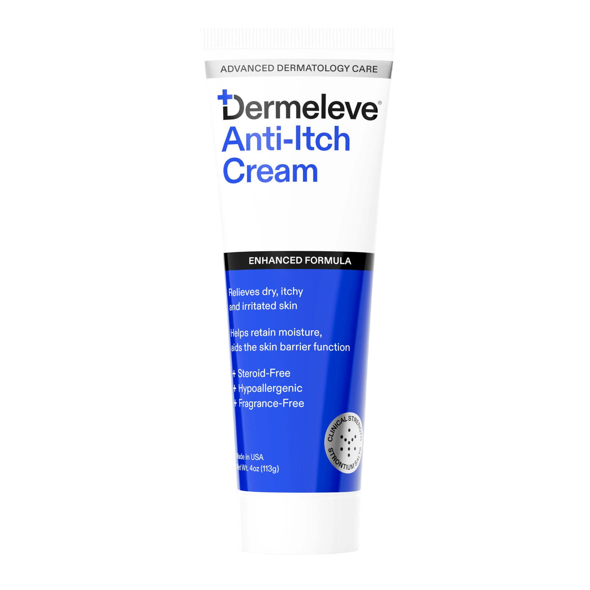 Crème Dermeleve anti démangeaisons sans corticoïdes, soulage rapidement les démangeaisons.
