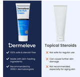 Texture non grasse de la crème Dermeleve pour une réapplication facile.