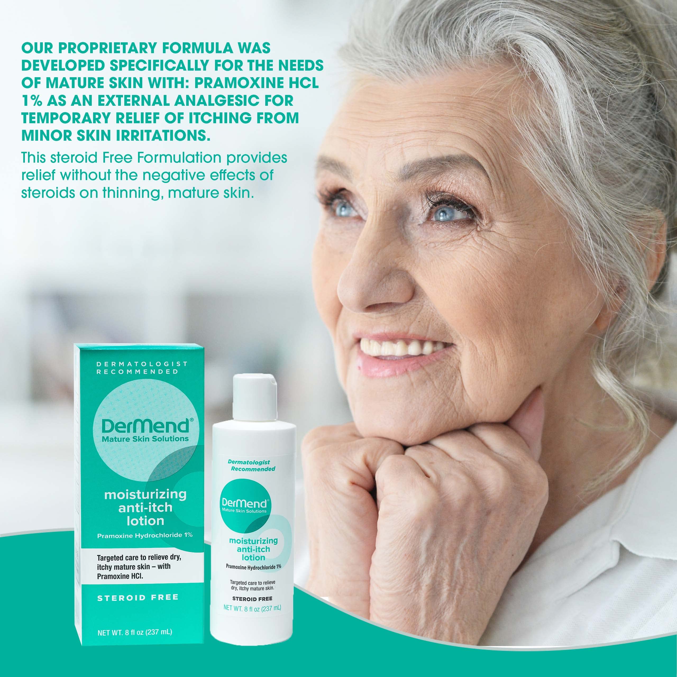 Dermend lotion texture crème nourrissante pour peau sèche