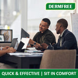 DERMFREE Crème portable avec applicateurs pour une utilisation discrète.